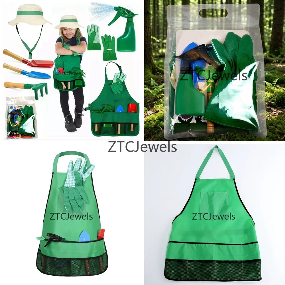 Gardening Tools Girls - طقم أدوات وشاحنات صدرية للحديقة للأطفال