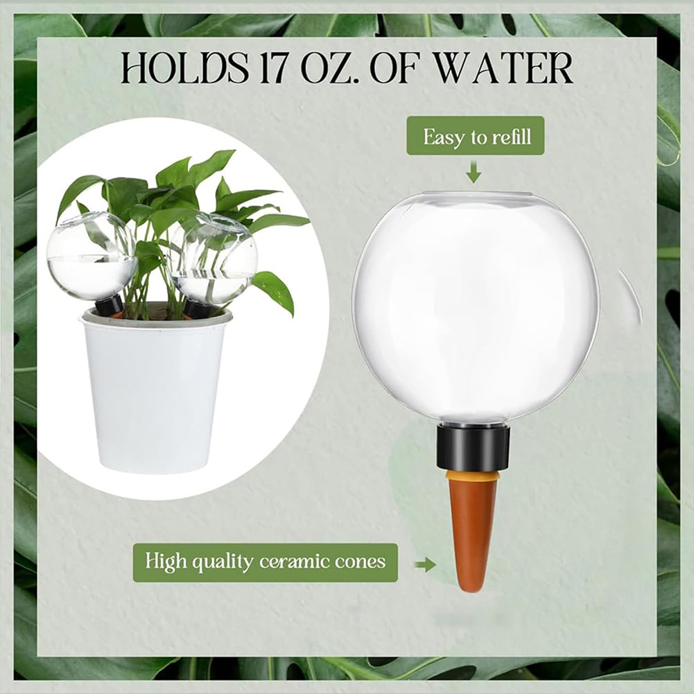 كرات ري ذاتية سعة 500 مل، نظام - مراجعة Automatic Plant Waterer وسعره