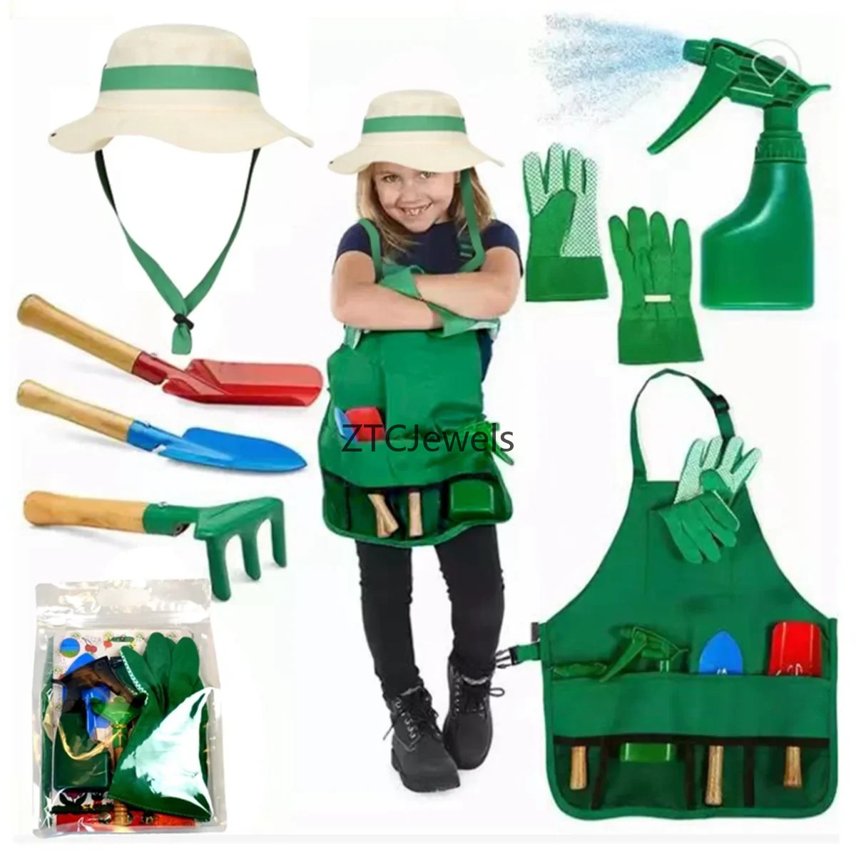 طقم أدوات وشاحنات صدرية للحديق - مراجعة Gardening Tools Girls وسعره