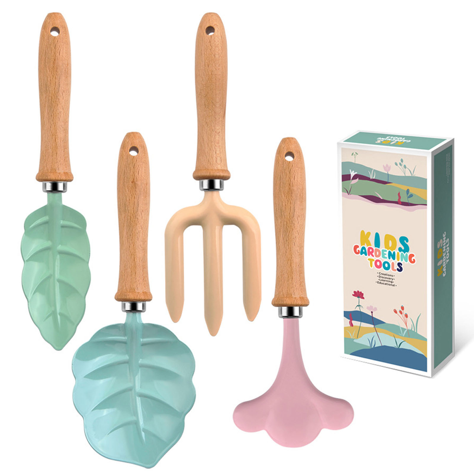 مجموعة أدوات آمنة ملونة للأطفا - مراجعة Gardening Tools Girls وسعره